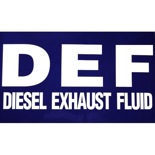 PI Decal: DEF Diesel Exhaust Fluid - Fast Shipping