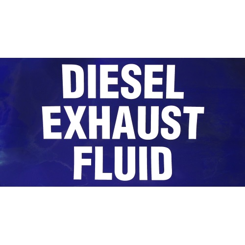 PI Decal: Diesel Exhaust Fluid 19x10 - Fast Shipping