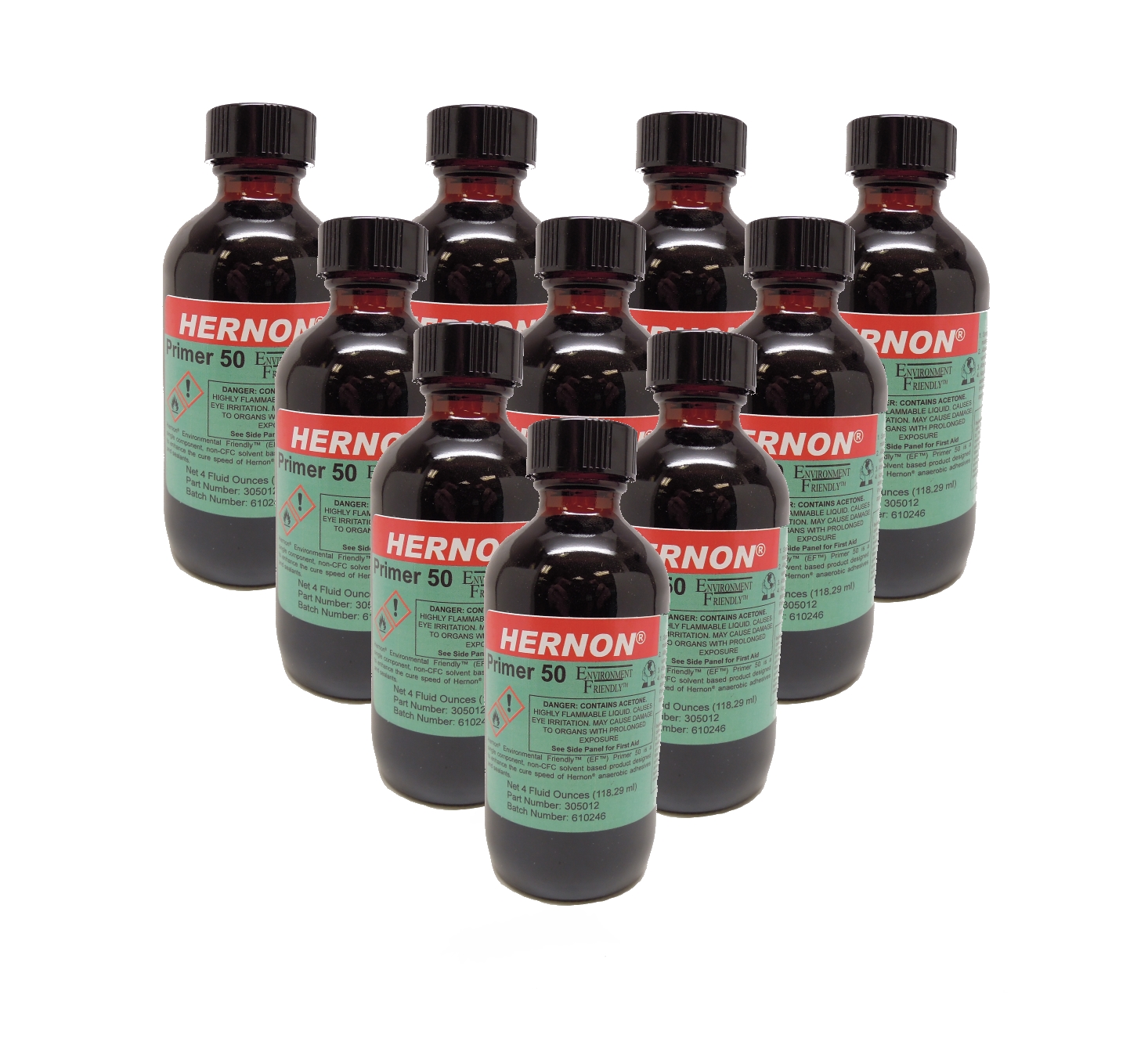 Hernon EF PRIMER 50 4-10 Adhesive - 4 oz. Bottle with pump 10-pack - Fast Shipping