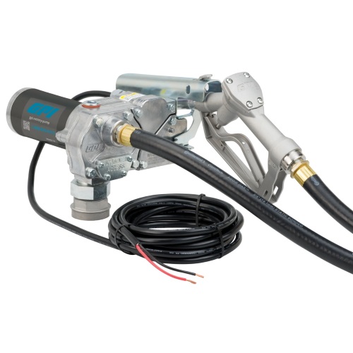 Great Plains Industries GPI 12V Pump Aluminum with Hose/Manual Nozzle/Cable - Fast Shipping