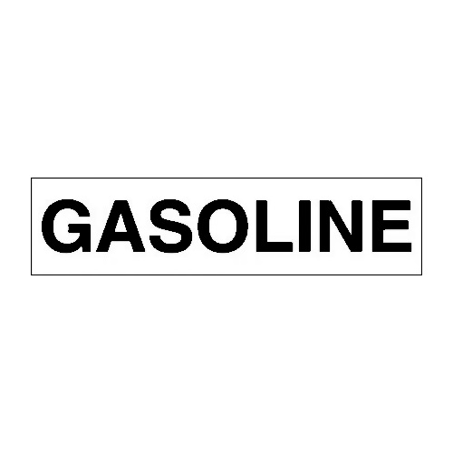 PI Decal: Gasoline 12x3" - Fast Shipping