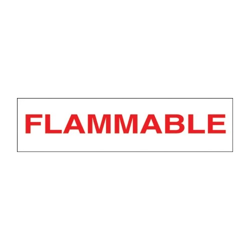 PI Decal: Flammable 12x3" - Fast Shipping