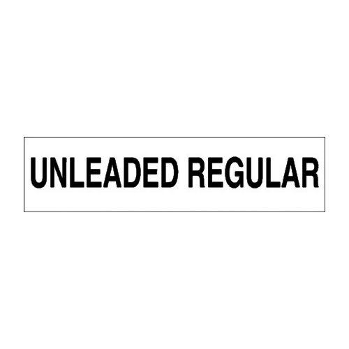 PI Decal Unleaded Regular 12x3" - Fast Shipping