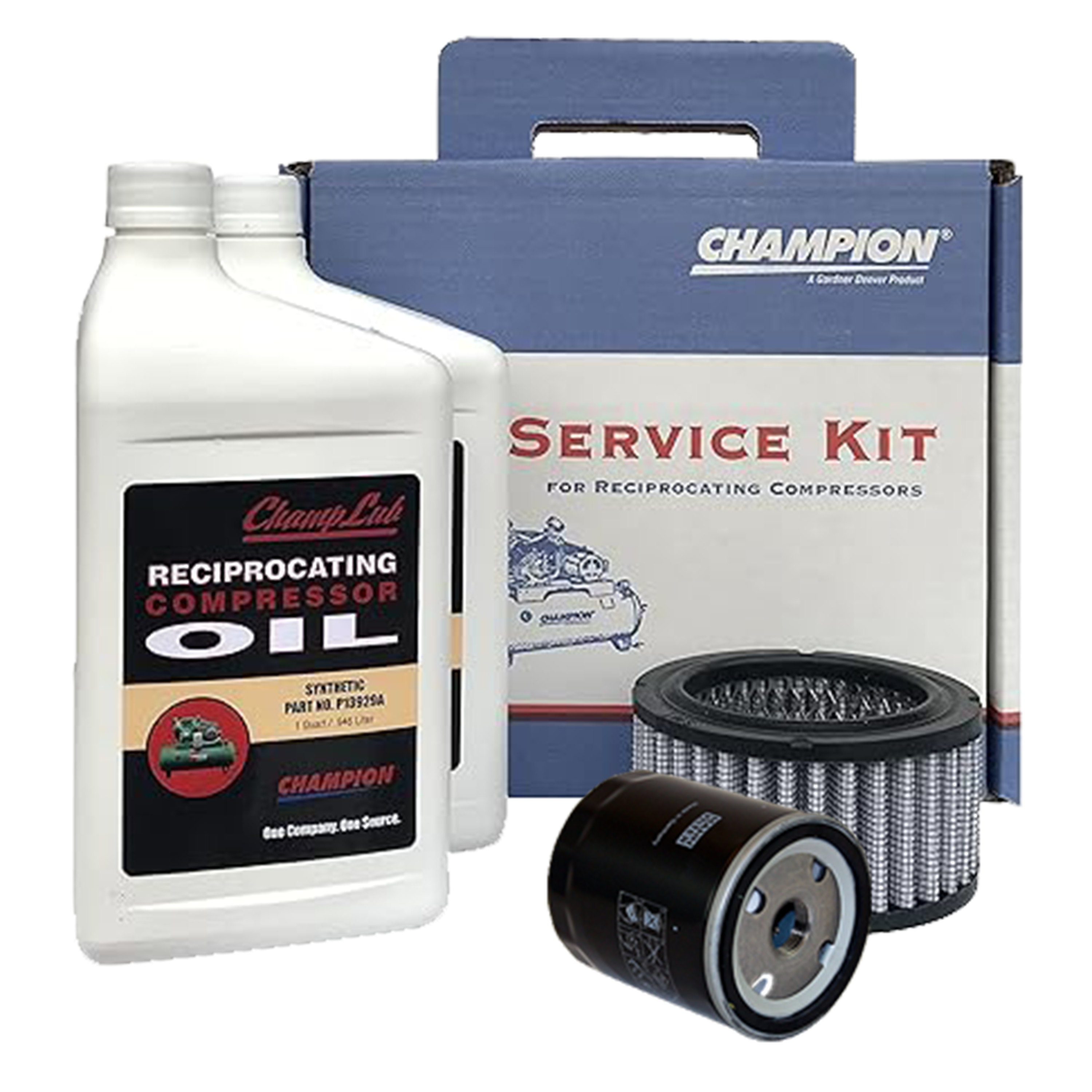 Champion Synthetic Oil Kit for PL15 compressors 3, 5, 7.5 HP